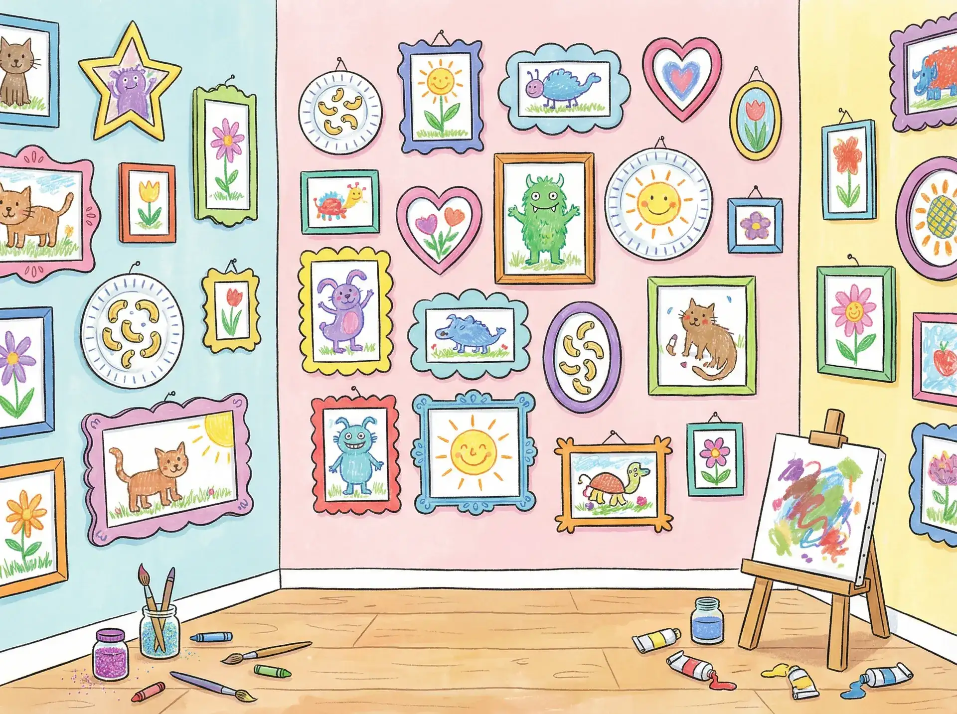 小朋友的彩色画作 - 未成年禁入哔哩哔哩 创意展示